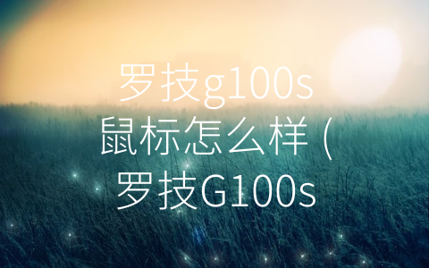 罗技g100s鼠标怎么样 (罗技G100s鼠标——入门级游戏必备的性价比之选)